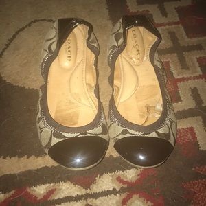 Coach flats, never worn.